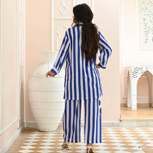 Ayesha Polka Stripe Co-ord Set