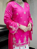 Women's Pure Viscose Silk Kurta Set's With Duppata